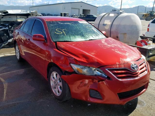 4T1BF3EK3BU659345 - 2011 TOYOTA CAMRY BASE RED photo 1