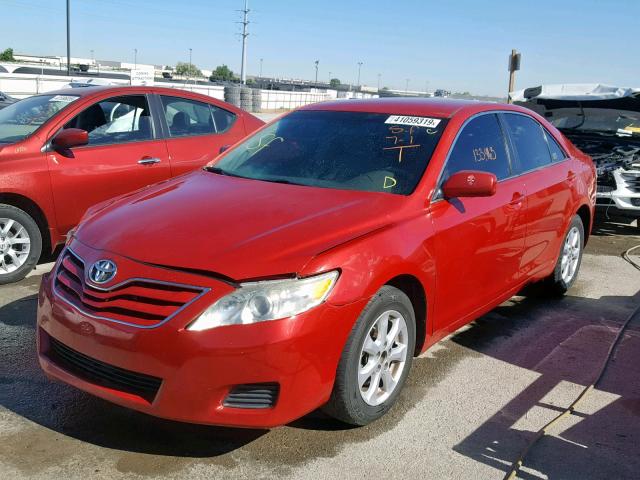 4T1BF3EK3BU659345 - 2011 TOYOTA CAMRY BASE 红色 照片 2