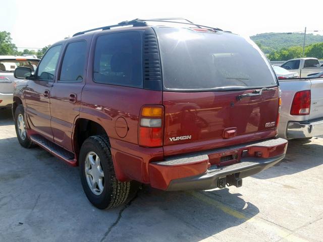 1GKEK63U33J200763 - 2003 GMC YUKON DENA BURGUNDY photo 3