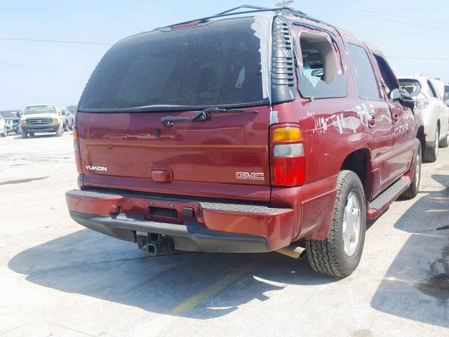 1GKEK63U33J200763 - 2003 GMC YUKON DENA BURGUNDY photo 4