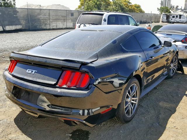 1FA6P8CF9H5213957 - 2017 FORD MUSTANG GT BLACK photo 4
