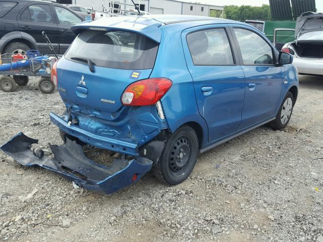 ML32A3HJ8FH035273 - 2015 MITSUBISHI MIRAGE DE BLUE photo 4