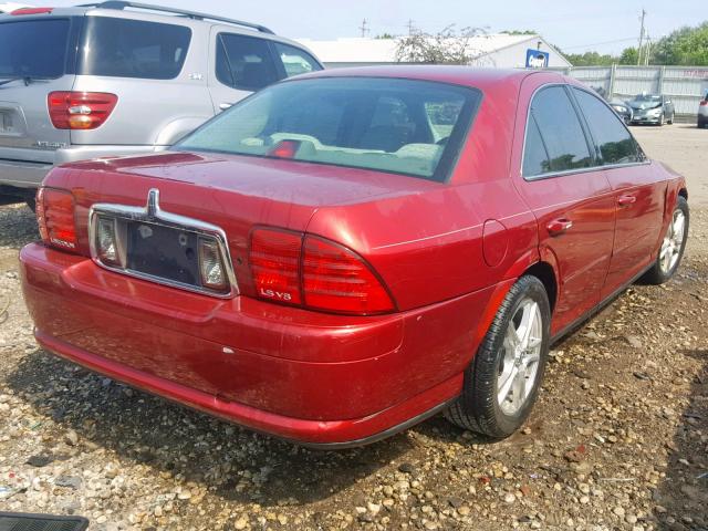 1LNHM87A52Y673029 - 2002 LINCOLN LS RED photo 4