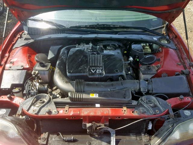 1LNHM87A52Y673029 - 2002 LINCOLN LS RED photo 7