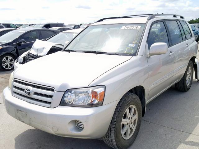 JTEGP21A560117252 - 2006 TOYOTA HIGHLANDER SILVER photo 2