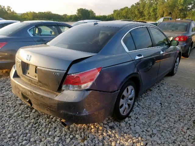 5KBCP3F87AB004834 - 2010 HONDA ACCORD EXL GRAY photo 4