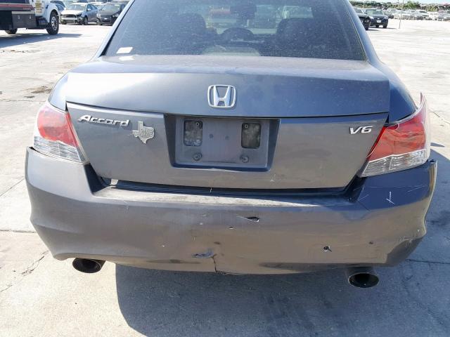 5KBCP3F87AB004834 - 2010 HONDA ACCORD EXL GRAY photo 9