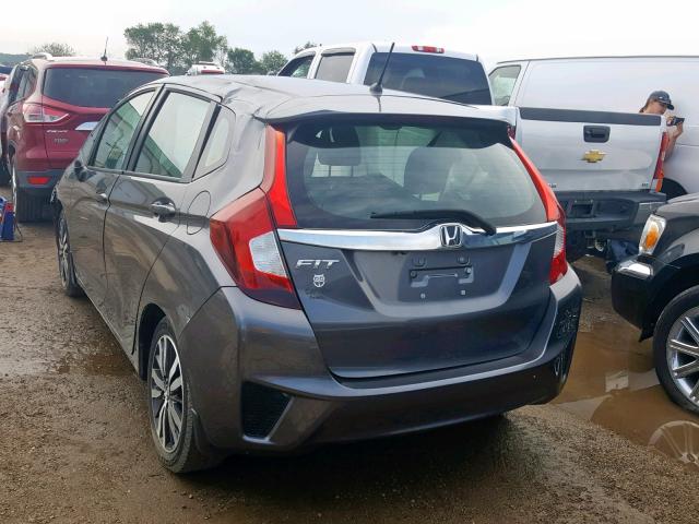 3HGGK5H80FM786096 - 2015 HONDA FIT EX GRAY photo 3