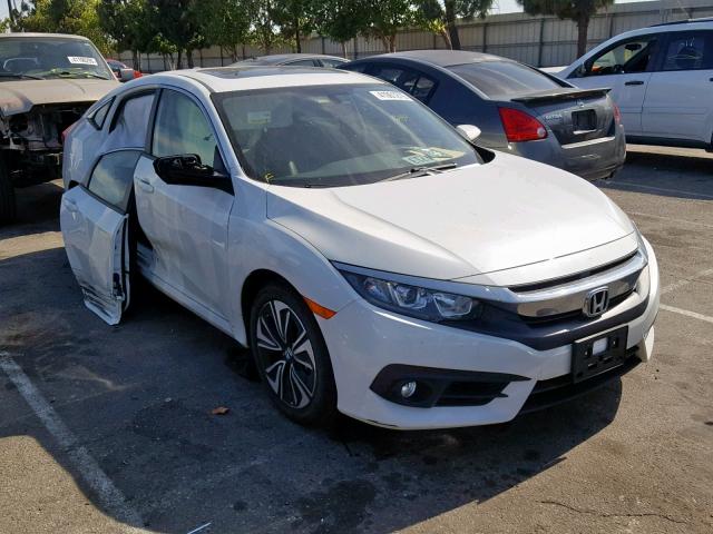 JHMFC1F74JX041315 - 2018 HONDA CIVIC EXL WHITE photo 1