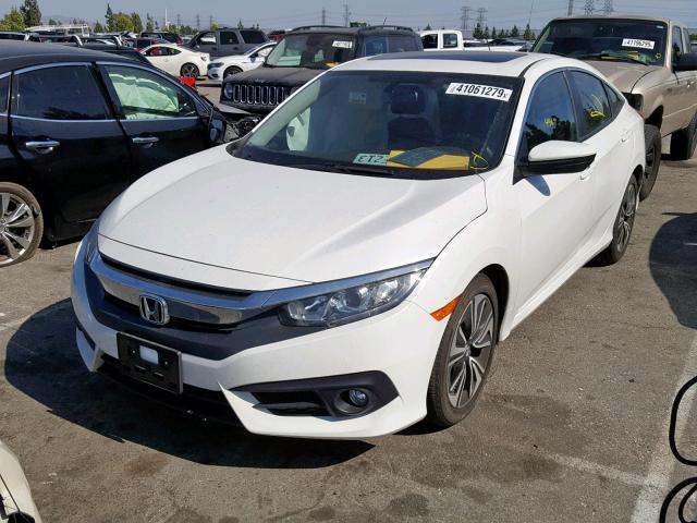 JHMFC1F74JX041315 - 2018 HONDA CIVIC EXL WHITE photo 2