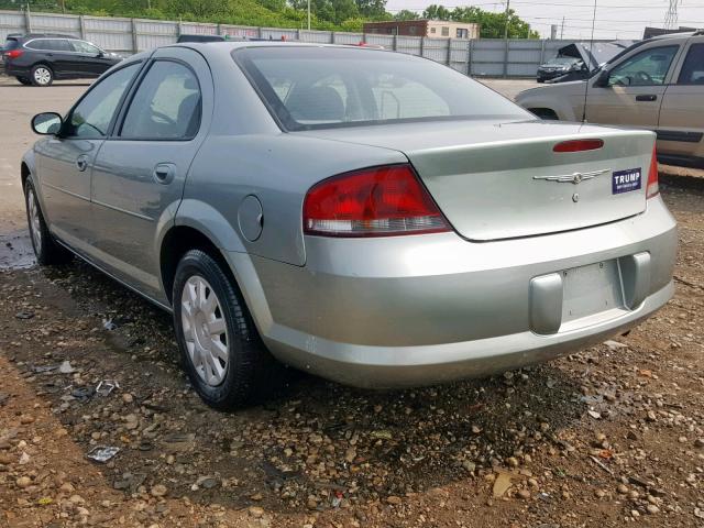 1C3EL46X24N374163 - 2004 CHRYSLER SEBRING LX GREEN photo 3