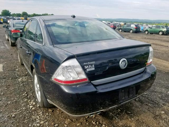 1MEHM42W08G621594 - 2008 MERCURY SABLE PREM BLACK photo 3