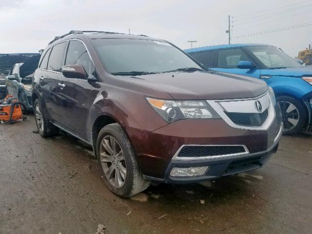 2HNYD2H57BH540974 - 2011 ACURA MDX ADVANC BROWN photo 1