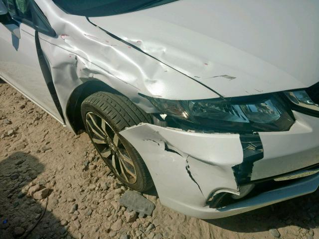 19XFB2F99FE017093 - 2015 HONDA CIVIC EXL 白色 照片 9