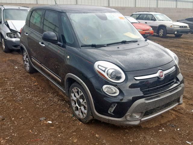 ZFBCFADH8EZ009665 - 2014 FIAT 500L TREKK BLACK photo 1