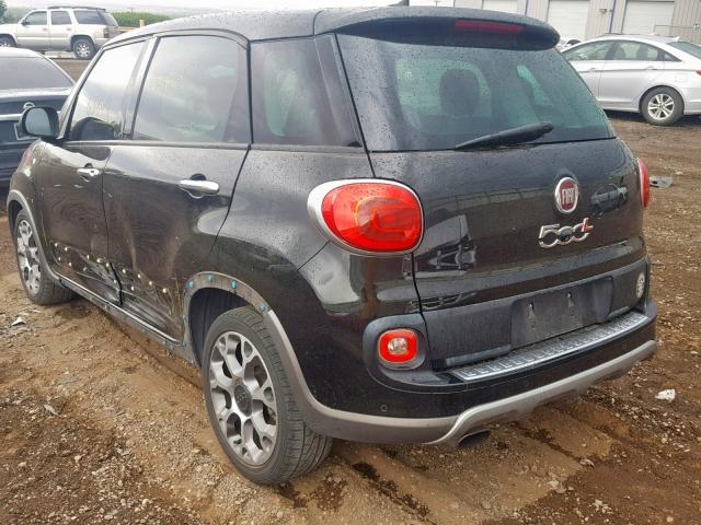 ZFBCFADH8EZ009665 - 2014 FIAT 500L TREKK BLACK photo 3