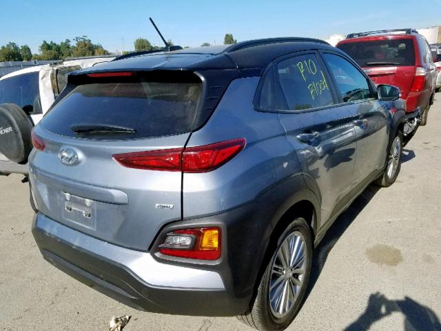 KM8K2CAA9JU131929 - 2018 HYUNDAI KONA SEL BLUE photo 4