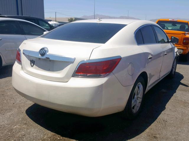 1G4GB5EG0AF126039 - 2010 BUICK LACROSSE C WHITE photo 4