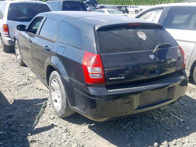 2D4FV47T87H843715 - 2007 DODGE MAGNUM SE BLACK photo 3