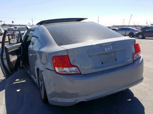 JTKJF5C71D3055255 - 2013 TOYOTA SCION TC ნაცრისფერი ფოტო 3