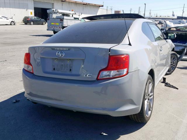 JTKJF5C71D3055255 - 2013 TOYOTA SCION TC ნაცრისფერი ფოტო 4