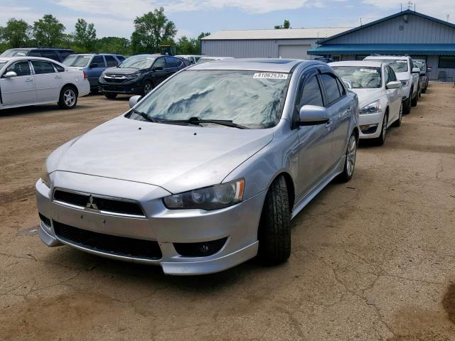 JA3AU86W09U008154 - 2009 MITSUBISHI LANCER GTS SILVER photo 2