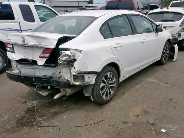 19XFB2F9XDE261669 - 2013 HONDA CIVIC EXL WHITE photo 4