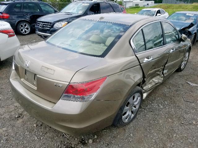 1HGCP36878A011754 - 2008 HONDA ACCORD EXL BROWN photo 4