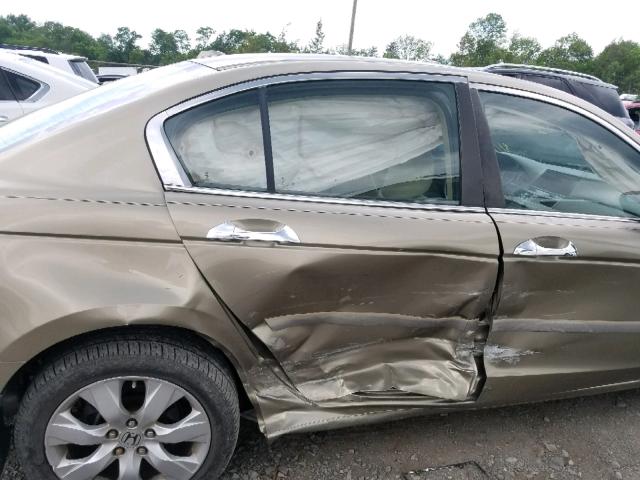 1HGCP36878A011754 - 2008 HONDA ACCORD EXL BROWN photo 9