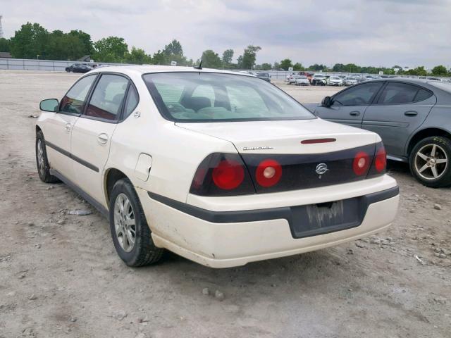 2G1WF52E759317312 - 2005 CHEVROLET IMPALA WHITE photo 3