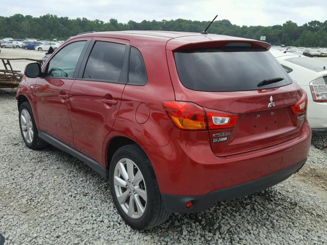 4A4AP3AU8FE043301 - 2015 MITSUBISHI OUTLANDER RED photo 3