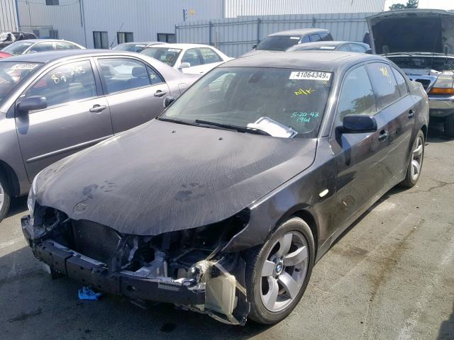 WBANA53525B856206 - 2005 BMW 525 I BLACK photo 2