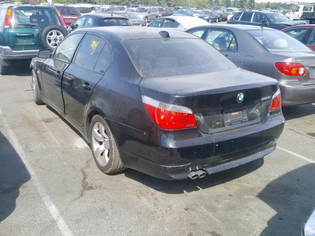 WBANA53525B856206 - 2005 BMW 525 I BLACK photo 3