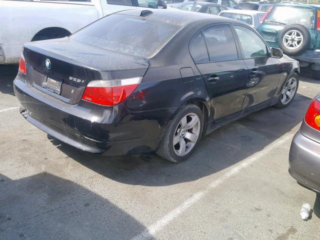 WBANA53525B856206 - 2005 BMW 525 I BLACK photo 4