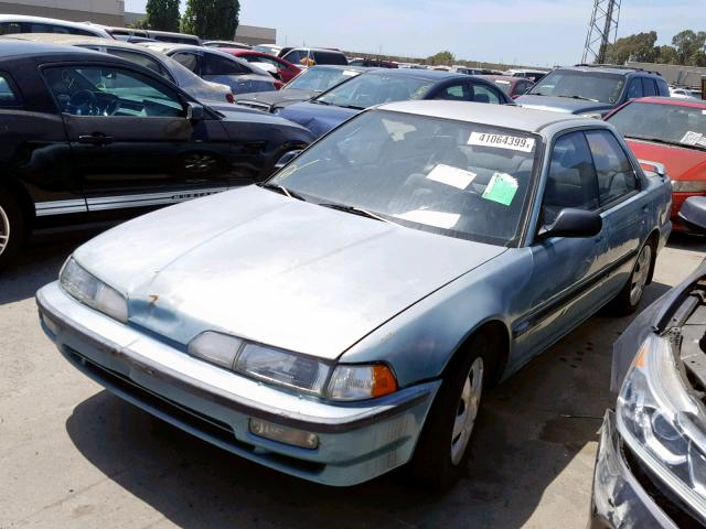 JH4DB1659LS031467 - 1990 ACURA INTEGRA LS TEAL photo 2