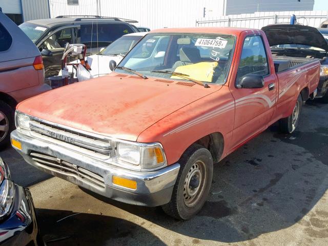 JT4RN82P0K0002173 - 1989 TOYOTA PICKUP 1/2 RED photo 2