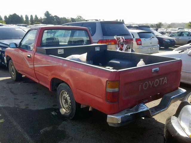 JT4RN82P0K0002173 - 1989 TOYOTA PICKUP 1/2 RED photo 3