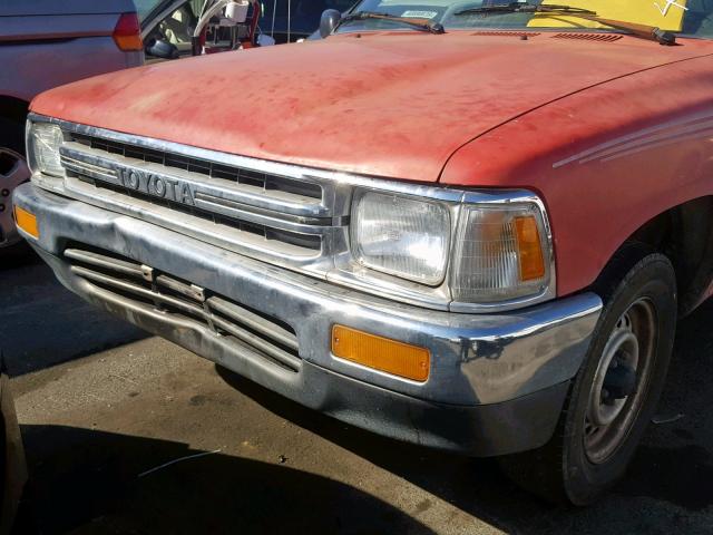 JT4RN82P0K0002173 - 1989 TOYOTA PICKUP 1/2 RED photo 9