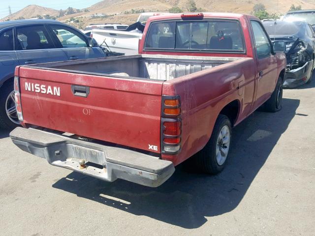 1N6SD11S0TC326075 - 1996 NISSAN TRUCK BASE RED photo 4