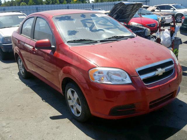 KL1TD5DE1AB092415 - 2010 CHEVROLET AVEO LS RED photo 1