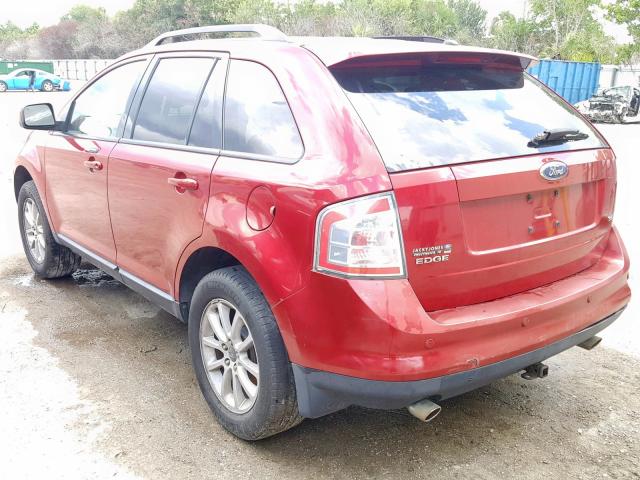 2FMDK39C67BB58292 - 2007 FORD EDGE SEL P RED photo 3