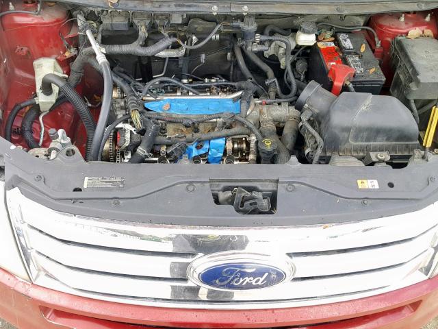 2FMDK39C67BB58292 - 2007 FORD EDGE SEL P RED photo 7