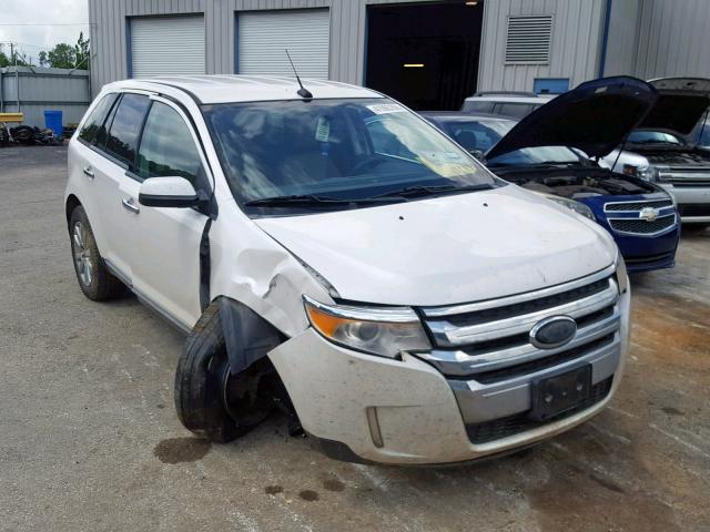 2FMDK3JC5BBB07662 - 2011 FORD EDGE SEL WHITE photo 1