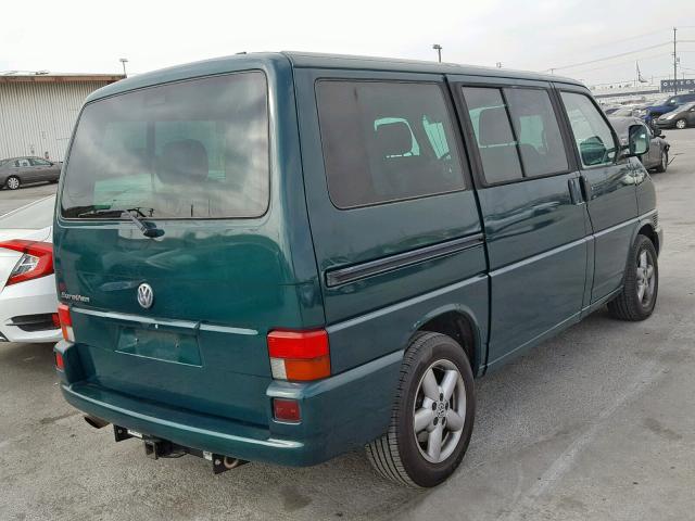 WV2MB47083H025129 - 2003 VOLKSWAGEN EUROVAN MV GREEN photo 4