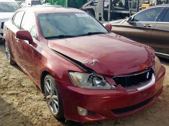 JTHBE262765009089 - 2006 LEXUS IS 350 BURGUNDY photo 1