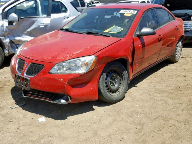 1G2ZF55B164285813 - 2006 PONTIAC G6 SE RED photo 2