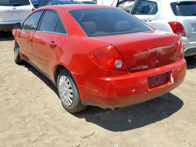 1G2ZF55B164285813 - 2006 PONTIAC G6 SE RED photo 3