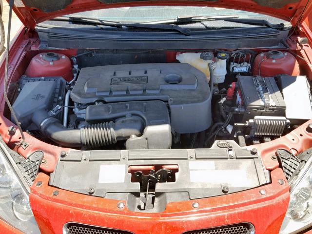 1G2ZF55B164285813 - 2006 PONTIAC G6 SE RED photo 7