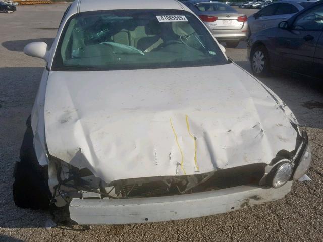 2G4WD582191127595 - 2009 BUICK LACROSSE C WHITE photo 7