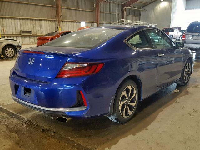 1HGCT1B30GA005755 - 2016 HONDA ACCORD LX- BLUE photo 4